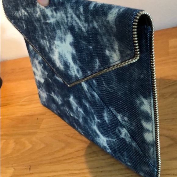 Rebecca Minkoff Handbags - Rebecca Minkoff Tie Dye Denim Envelope Clutch